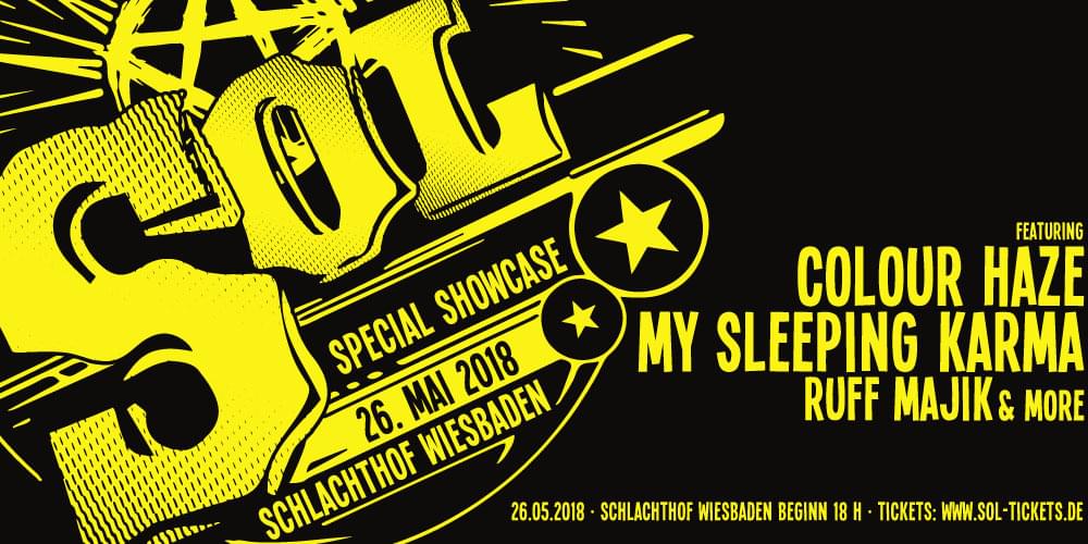 Tickets Colour Haze - My Sleeping Karma-Ruff Majik and more, Super Rock Night in Wiesbaden